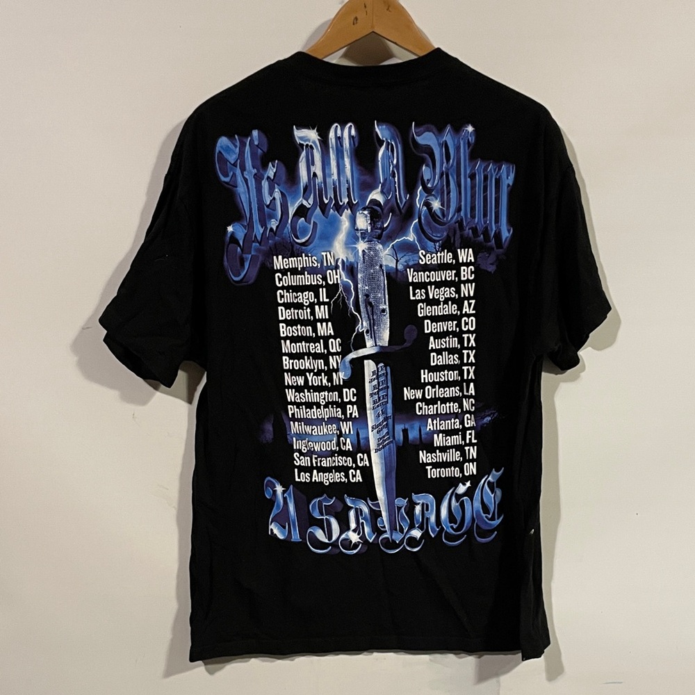 21 savage Black Graphic Men's T-Shirt - Picture 3 of 3